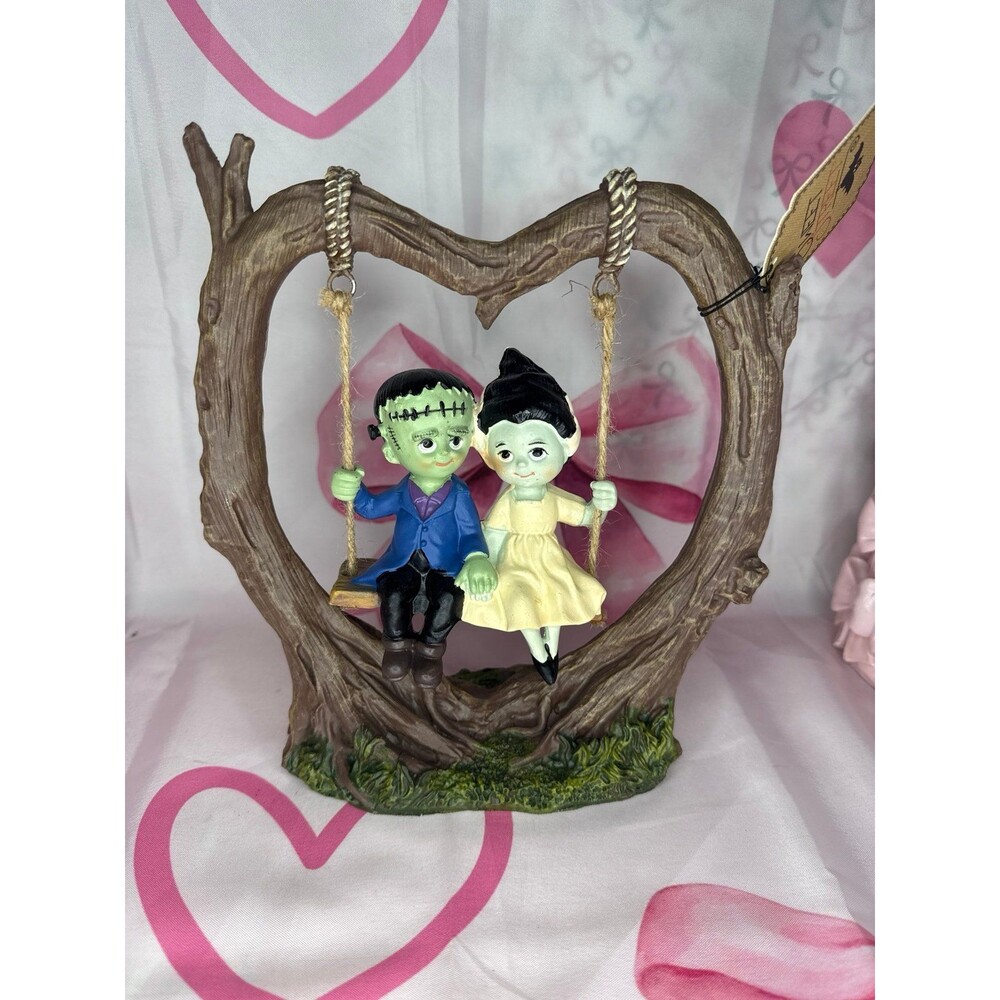 Sweet Street Halloween Frankenstein and Bride Swing Figurine